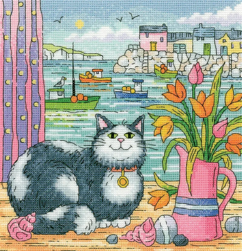 karen carter harbour view cross stitch kit