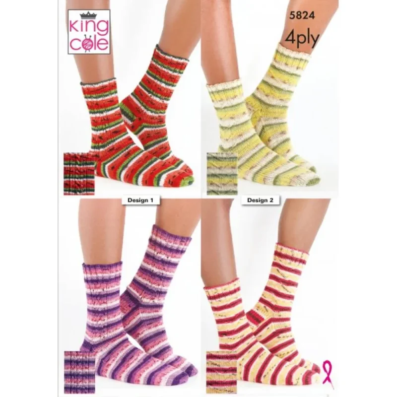 king cole footsie 4ply knitted socks