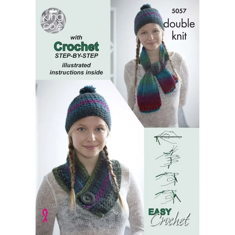 king cole riot dk scarf hat cowl set