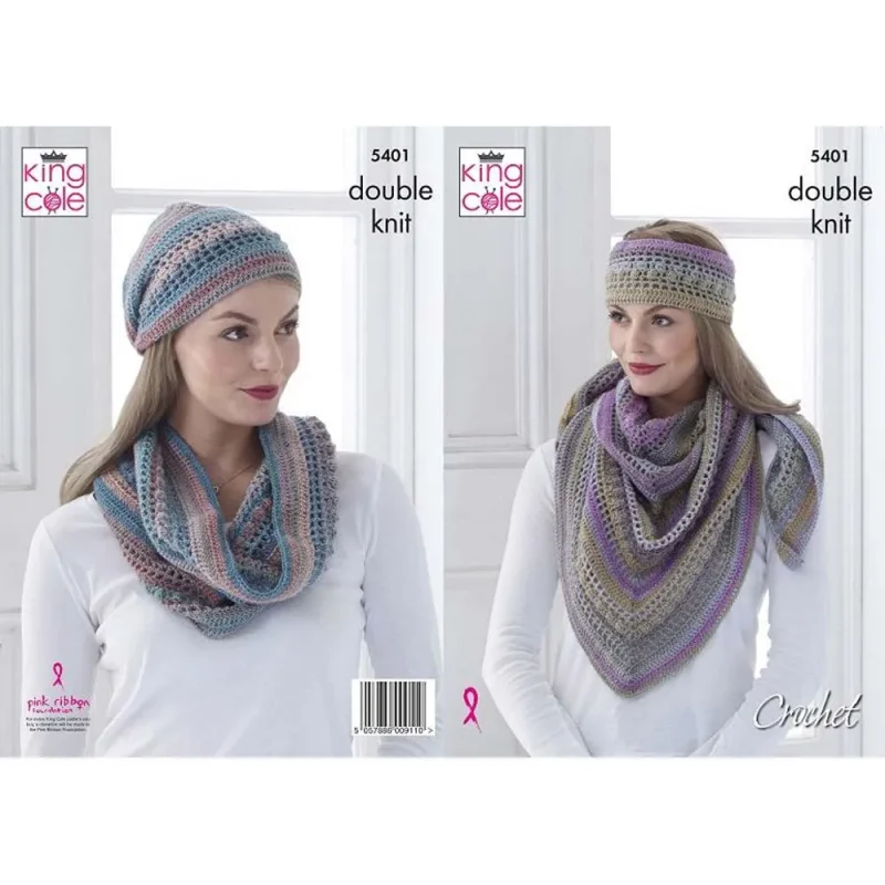 king cole riot dk shawl cowl hat set