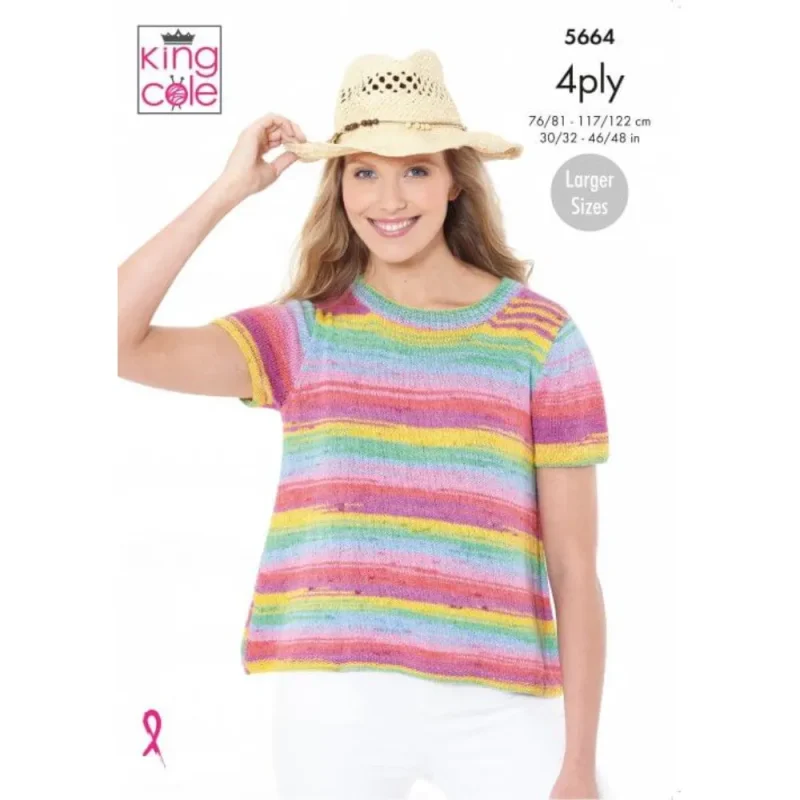 king cole summer 4ply lightweight tops