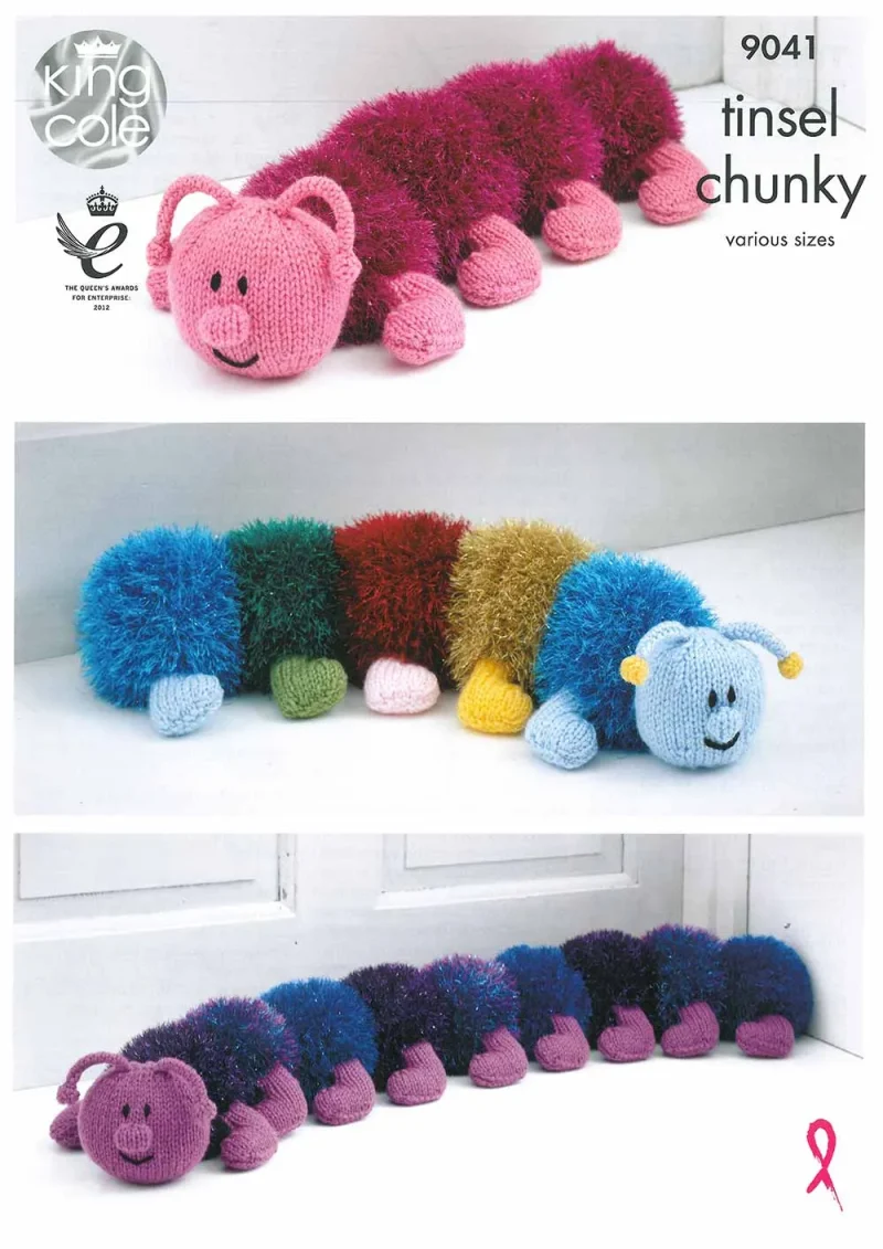 king cole tinsel chunky centipede yarn