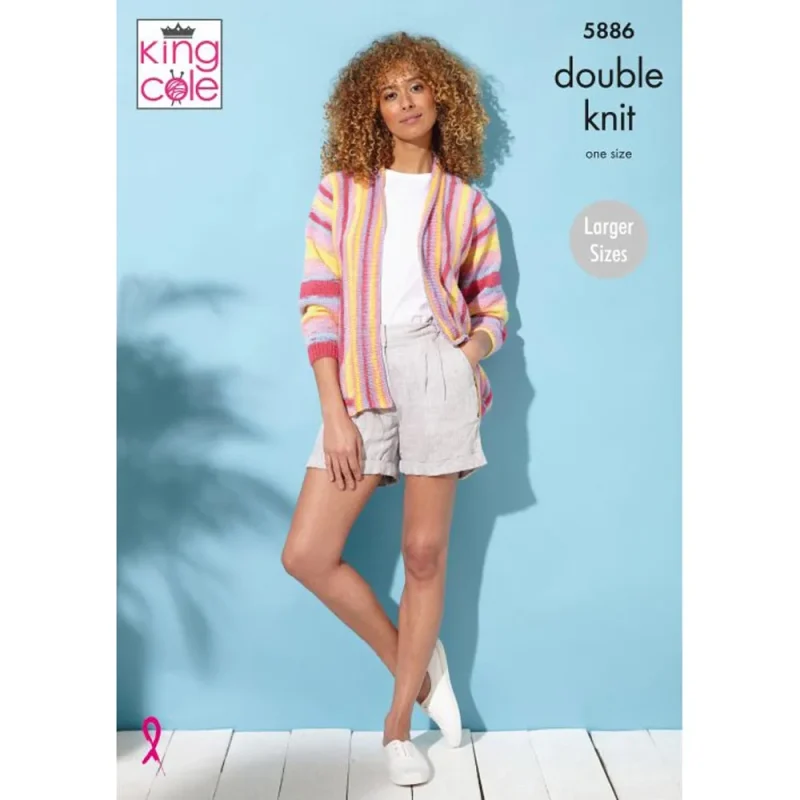 king cole tropical beaches dk wrap jacket