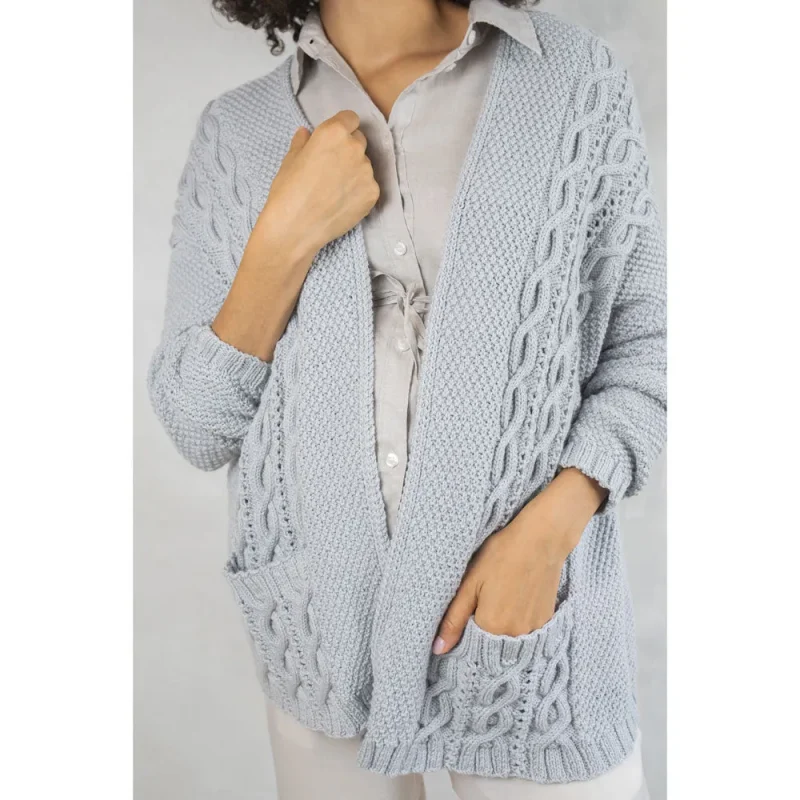 kit kat cardigan in rowan merino cashsoft digital pattern