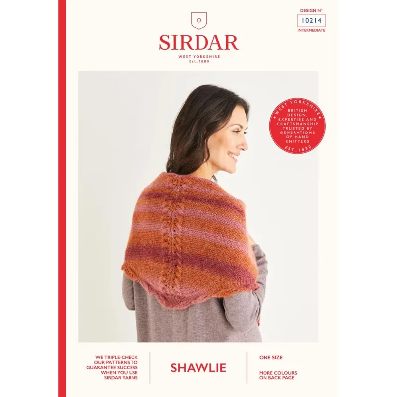 lace triangular shawl in sirdar shawlie