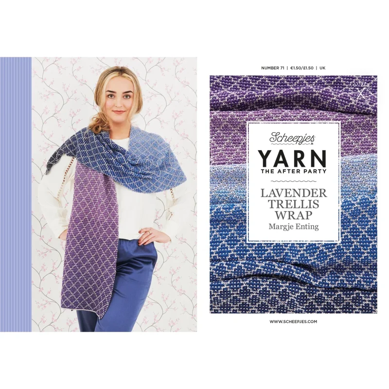 lavender trellis wrap yarn the after party by margje enting