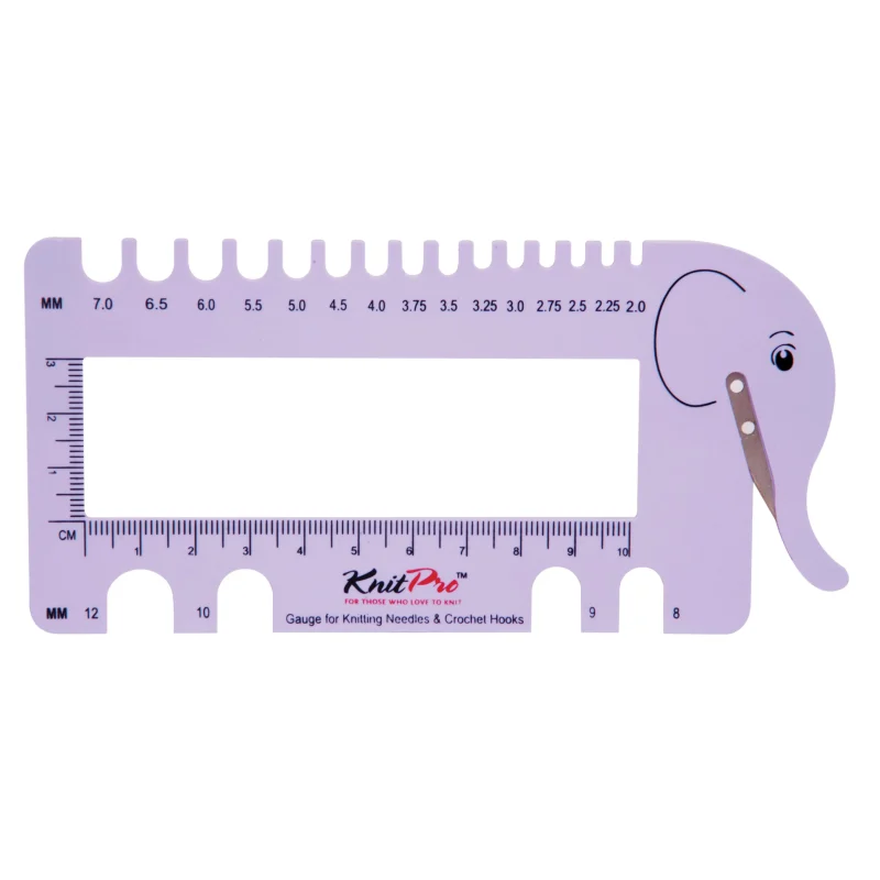 lilac yarn cutter knitpro needle gauge set scaled