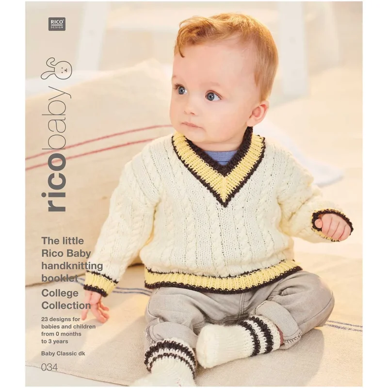 little rico baby knitting booklet college collection