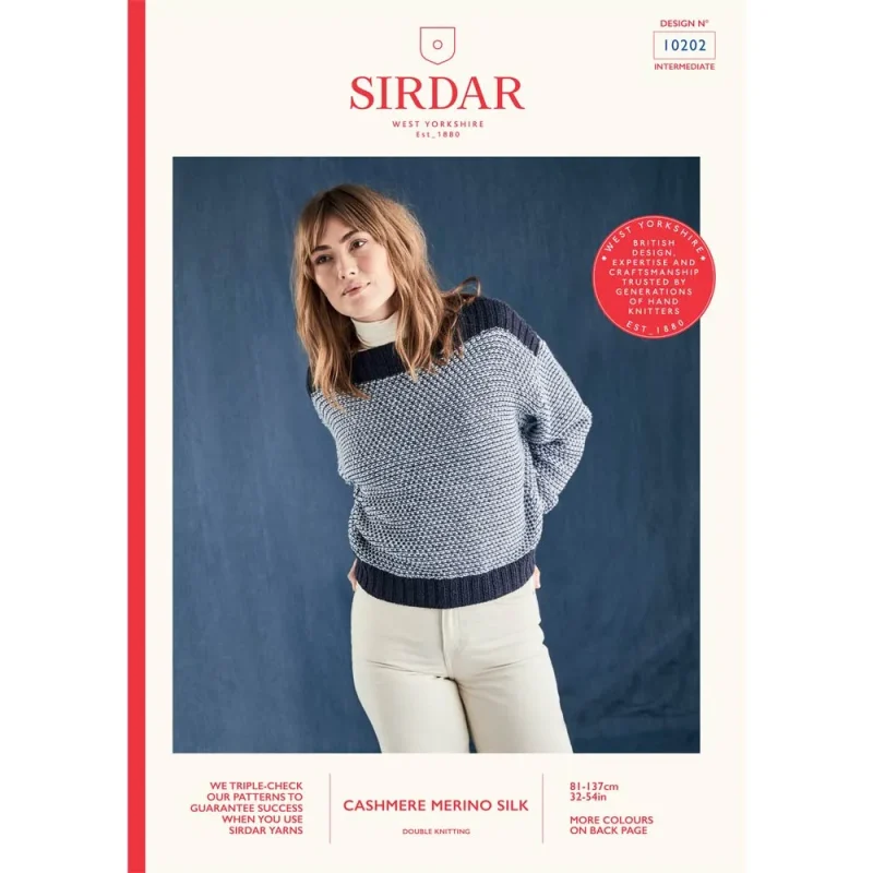 luxurious sirdar cashmere merino silk dk sweater