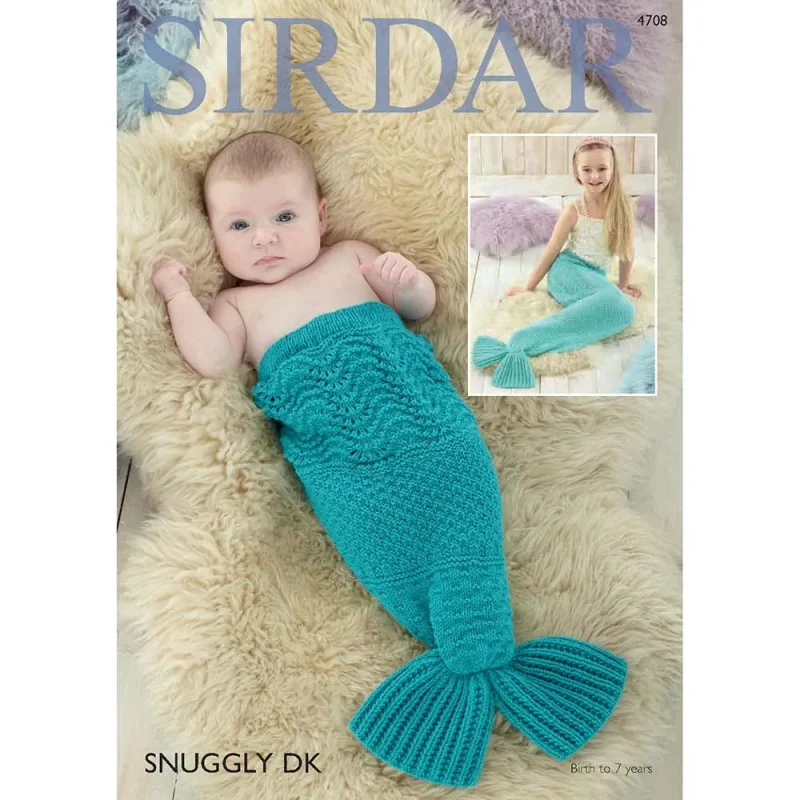 mermaid tail snuggly dk digital pattern