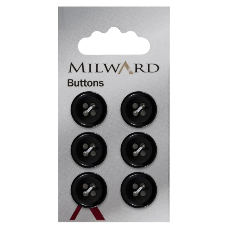 mildred carded buttons 14mm pack of 6 00549