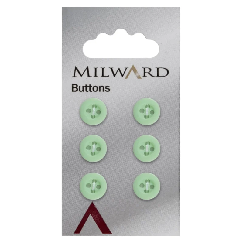 milward 10mm carded buttons pack of 6 00226a