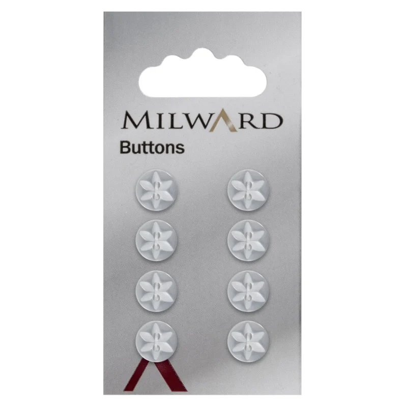 milward 10mm carded buttons pack of 8 00015