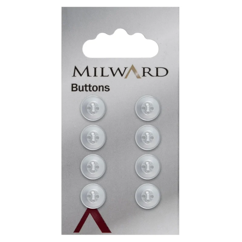 milward 10mm carded buttons pack of 8 00841