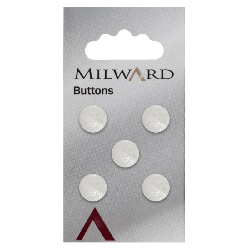 milward 11mm carded buttons 5 pack 00060a