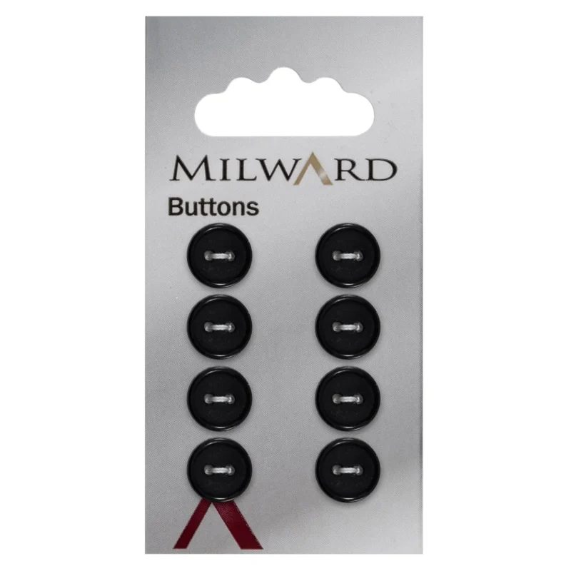 milward 11mm carded buttons 8 pack 01034