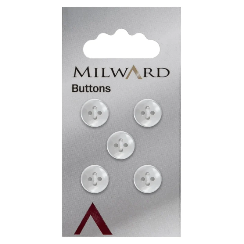 milward 11mm carded buttons pack of 5 00859