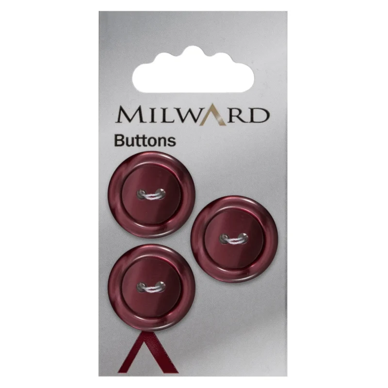 milward 11mm carded buttons pack of 5 1