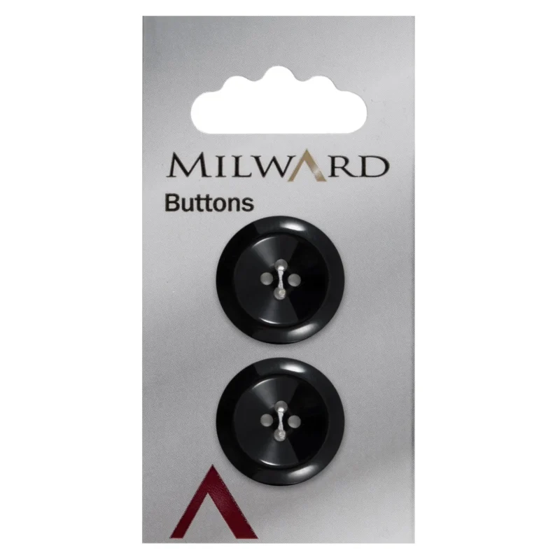 milward 11mm carded buttons pack of 5 3