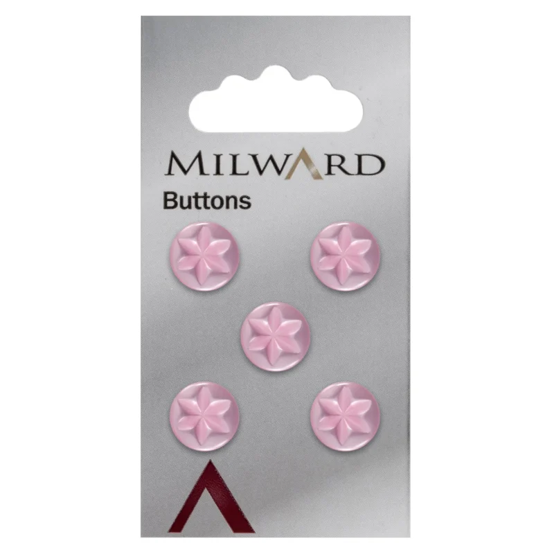 milward 11mm carded buttons pack of 5