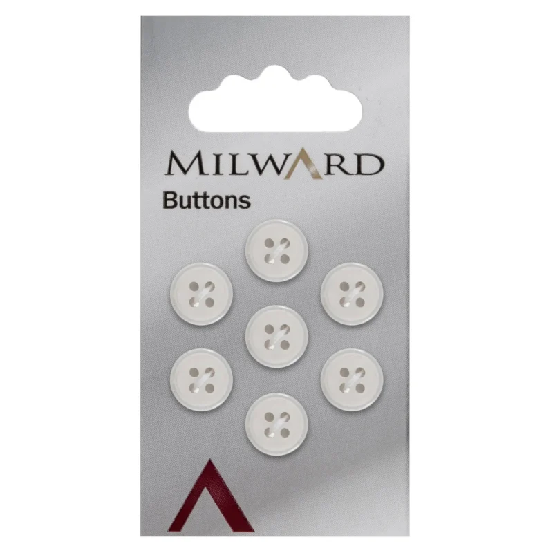 milward 11mm carded buttons pack of 7 00908