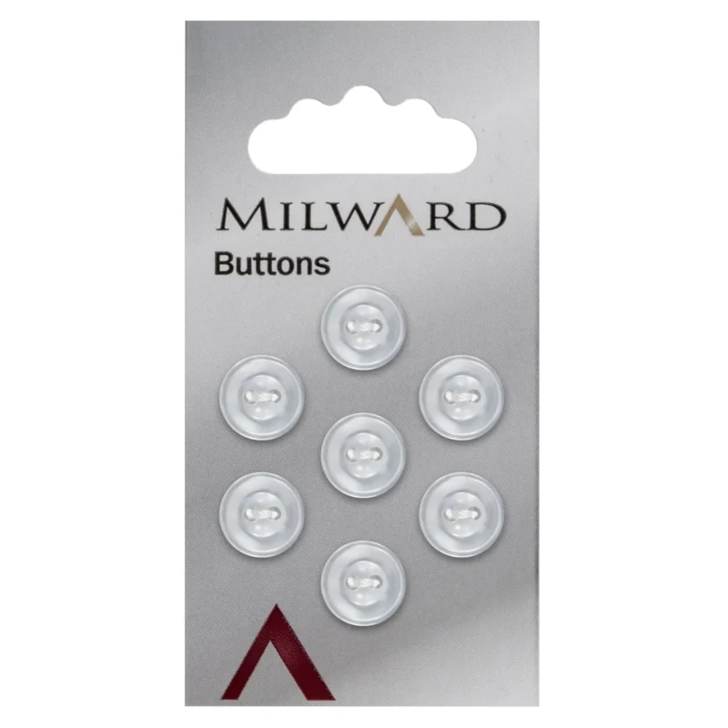 milward 11mm carded buttons pack of 7