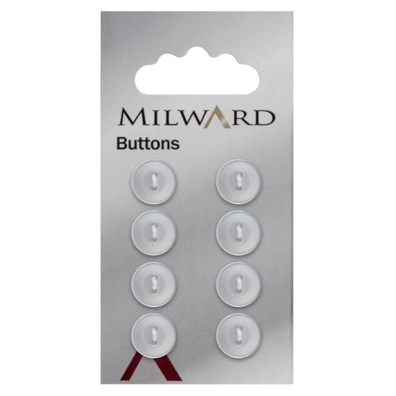 milward 11mm carded buttons pack of 8 00281