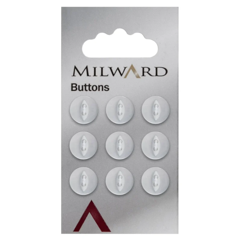 milward 11mm carded buttons pack of 9 00002