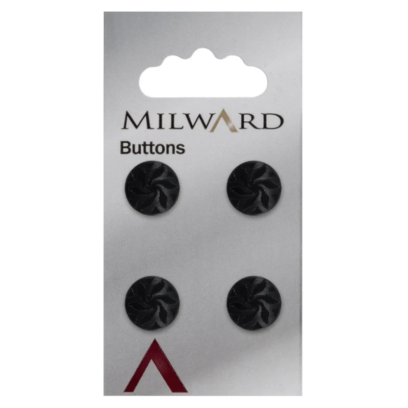 milward 12mm carded buttons pack of 4 00487