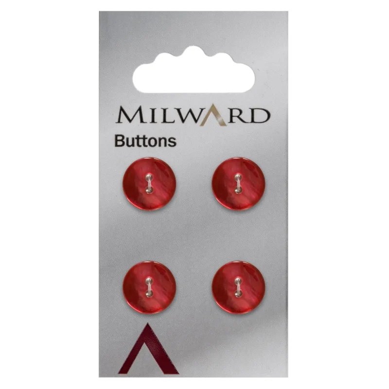 milward 12mm carded buttons pack of 4 01099