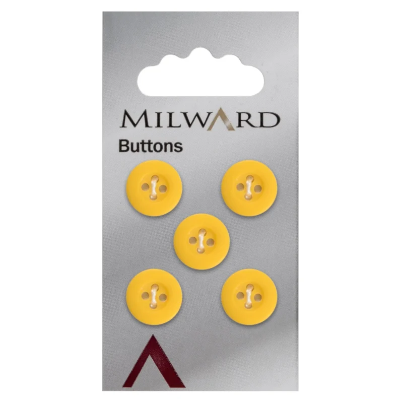 milward 12mm carded buttons pack of 5 00053a