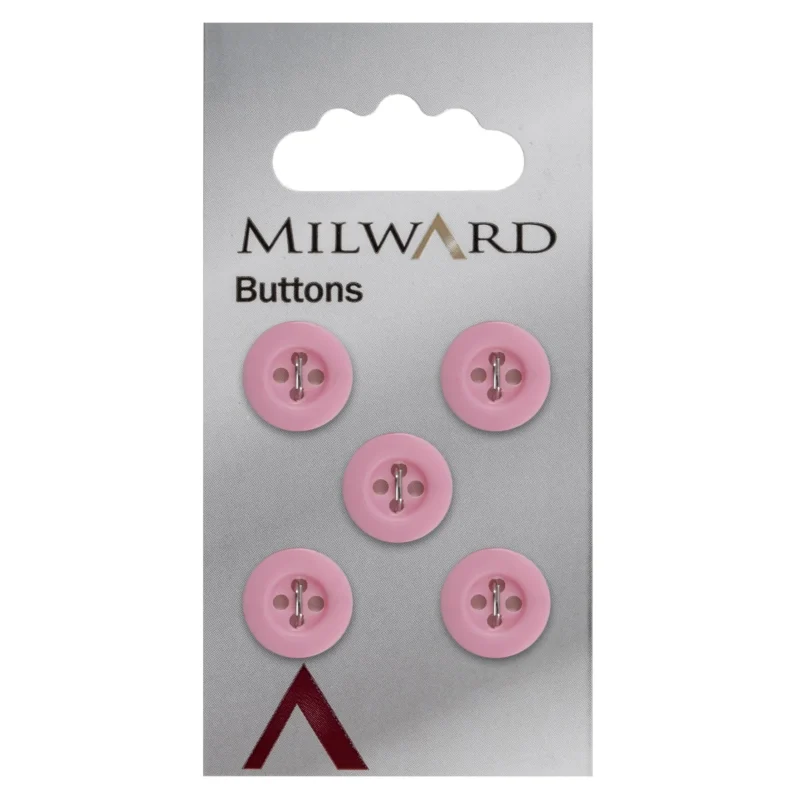 milward 12mm carded buttons pack of 5 00096a