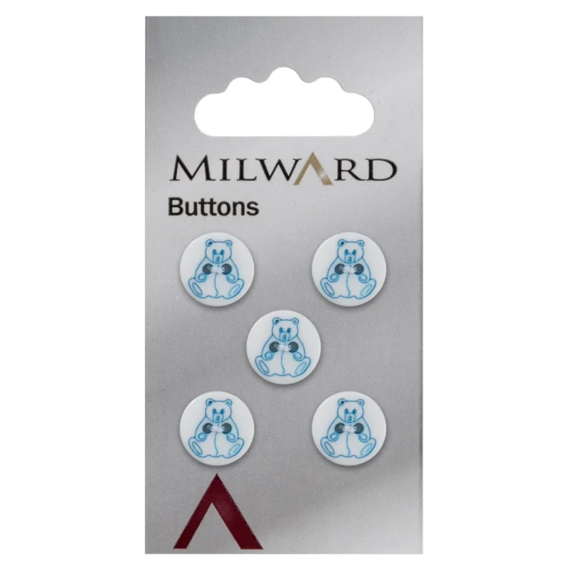 milward 12mm carded buttons pack of 5 00935