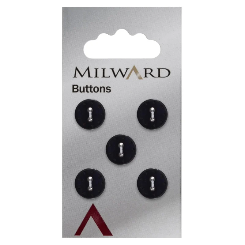 milward 12mm carded buttons pack of 5 code 00183