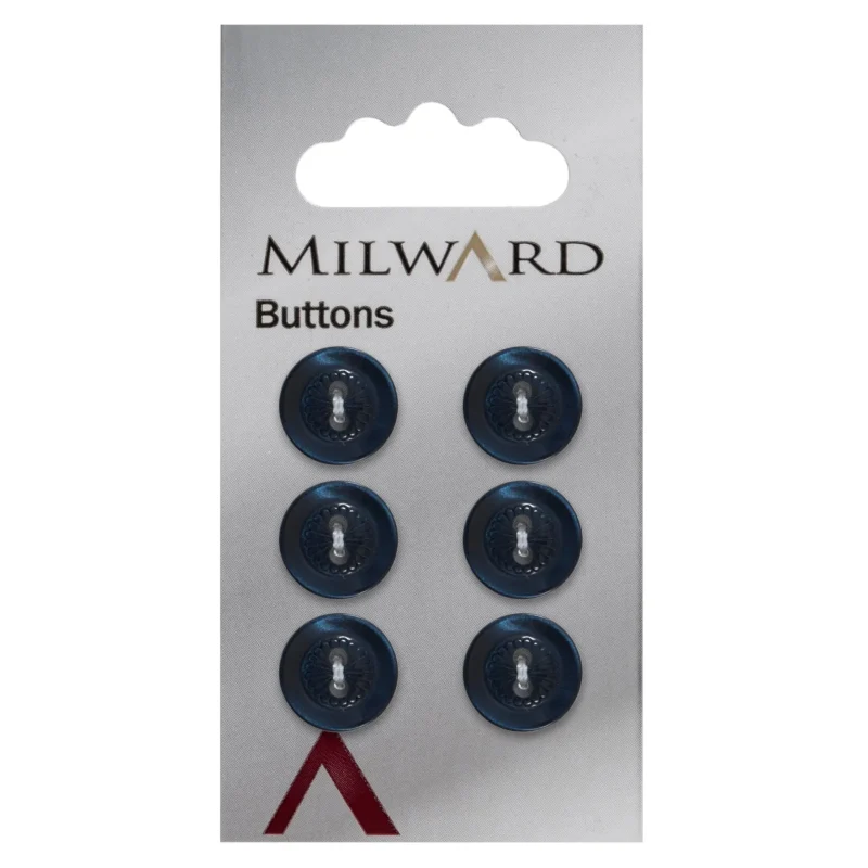 milward 12mm carded buttons pack of 6 item 00435