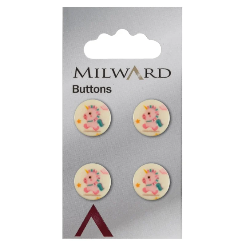 milward 13mm carded buttons pack of 4 00085