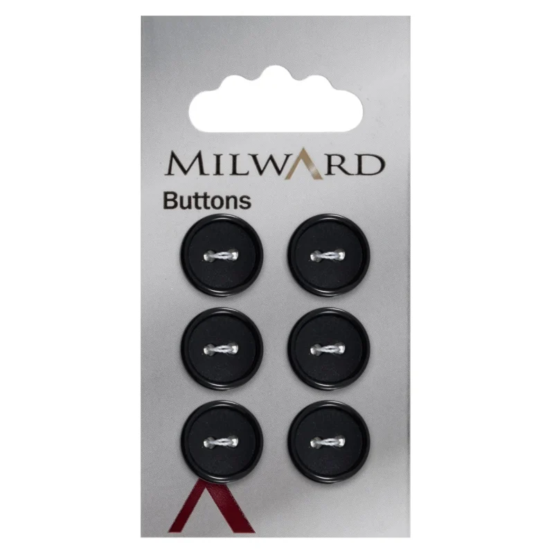 milward 13mm carded buttons pack of 6 00177