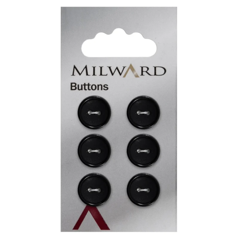 milward 13mm carded buttons pack of 6 01035