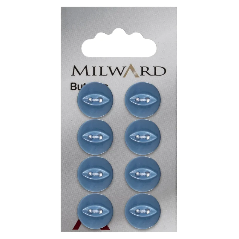 milward 13mm carded buttons pack of 8 00151