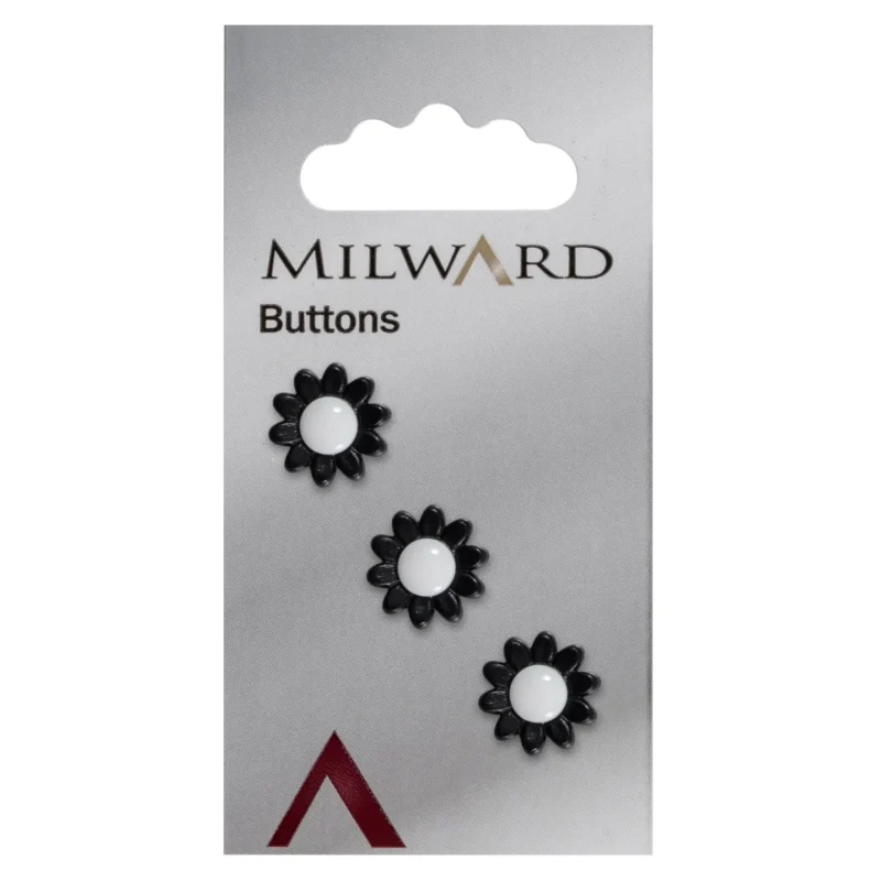 milward 14mm carded buttons pack of 3 01023