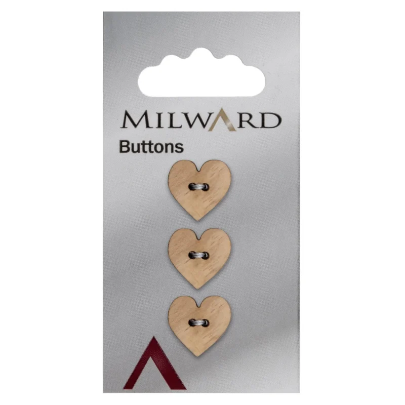 milward 15mm carded buttons pack of 3 01065