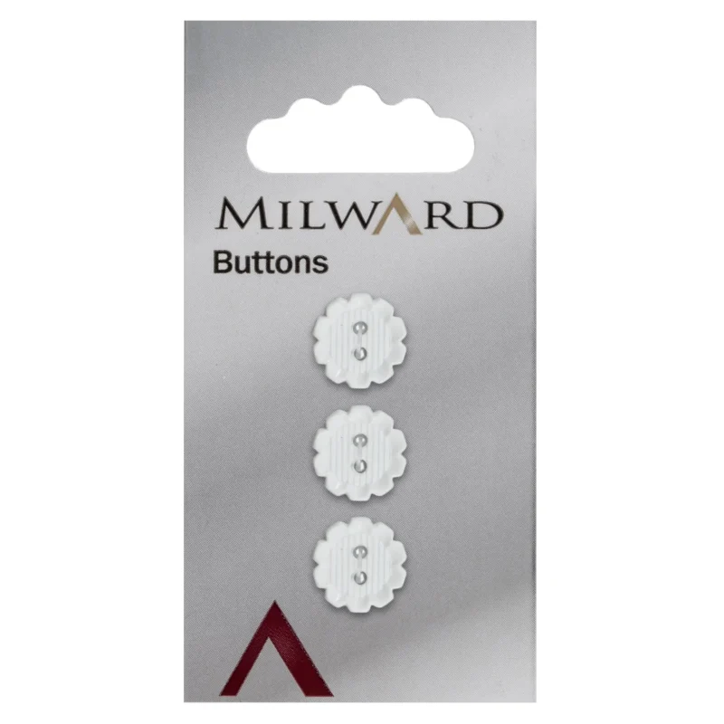 milward 15mm carded buttons pack of 3