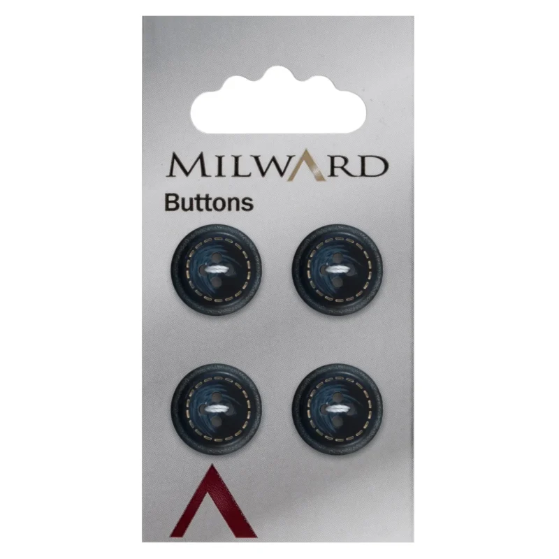 milward 15mm carded buttons pack of 4 00186