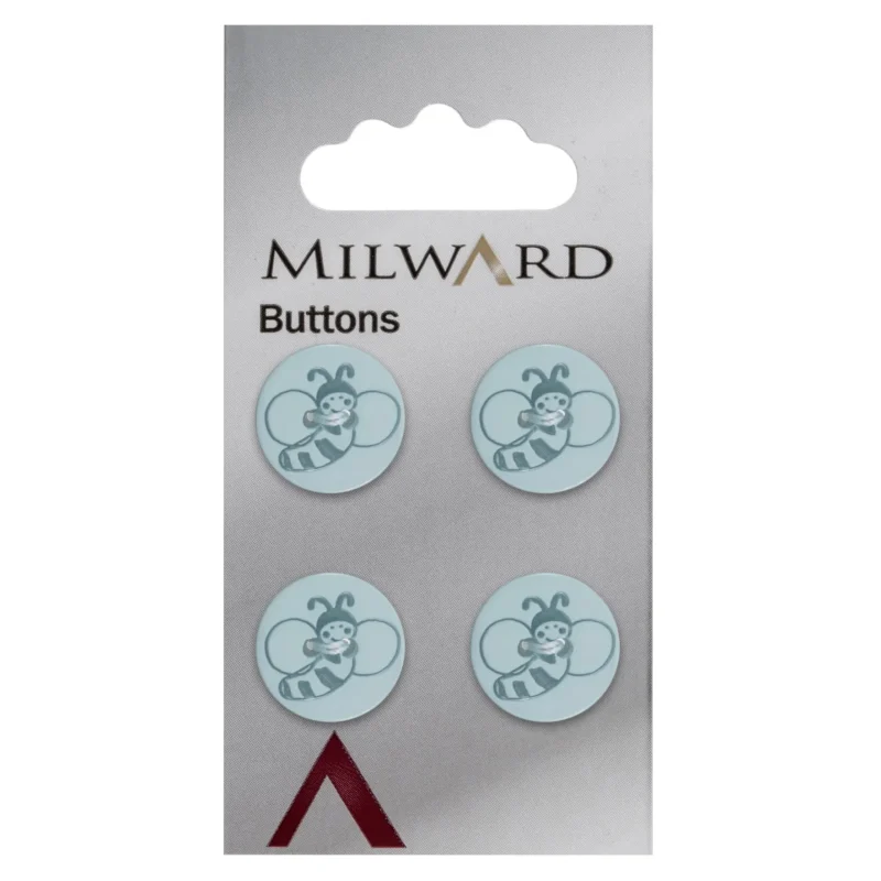 milward 15mm carded buttons pack of 4 00441