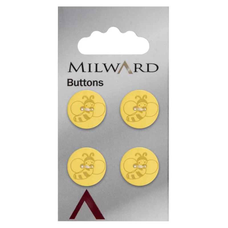 milward 15mm carded buttons pack of 4 00931