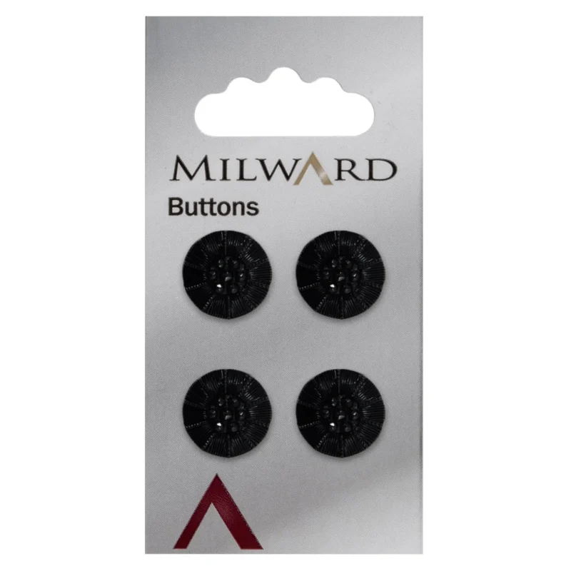 milward 15mm carded buttons pack of 4 01045