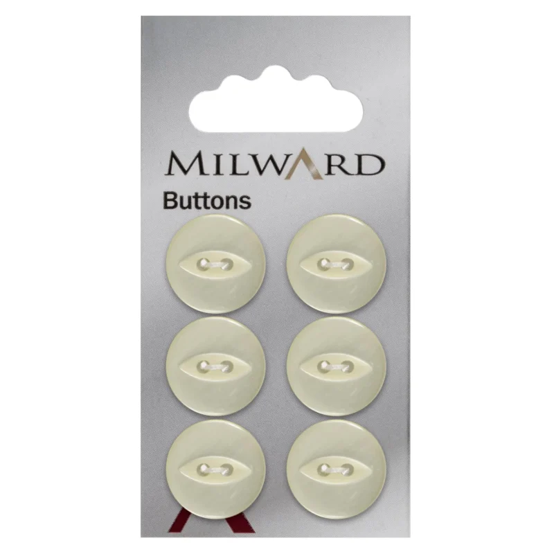 milward 16mm carded buttons 6 pack 00052