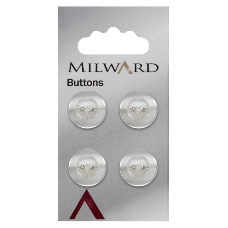 milward 16mm carded buttons pack of 4 00856