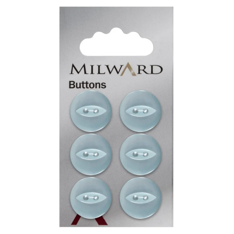 milward 16mm carded buttons pack of 6 00143