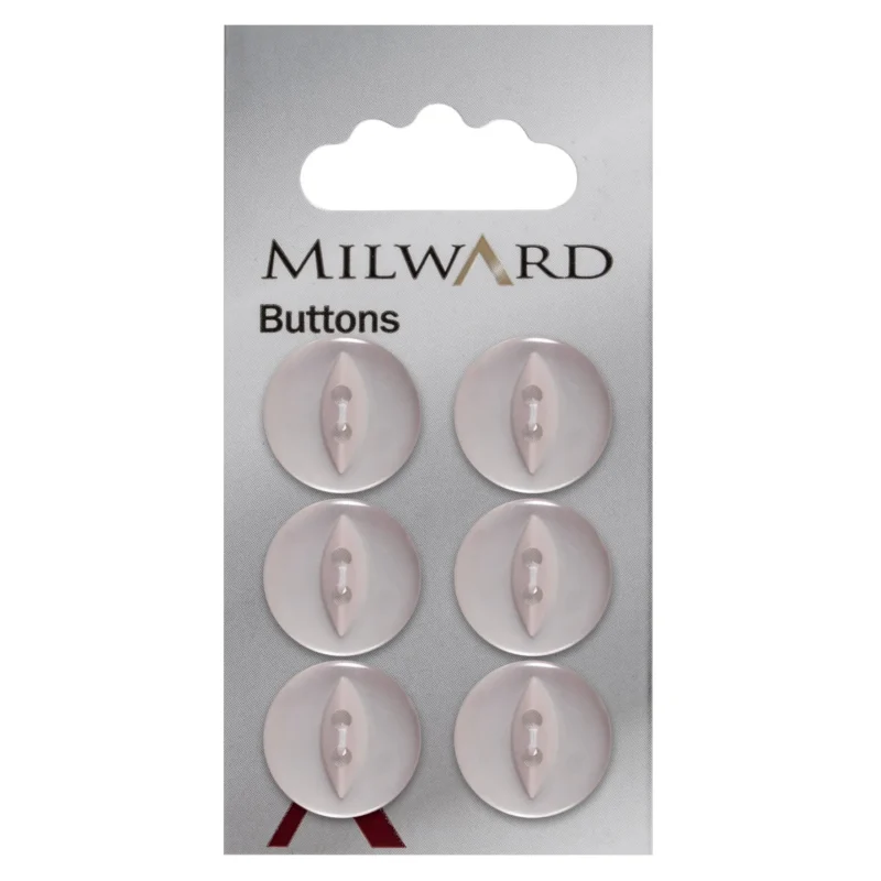 milward 16mm carded buttons pack of 6